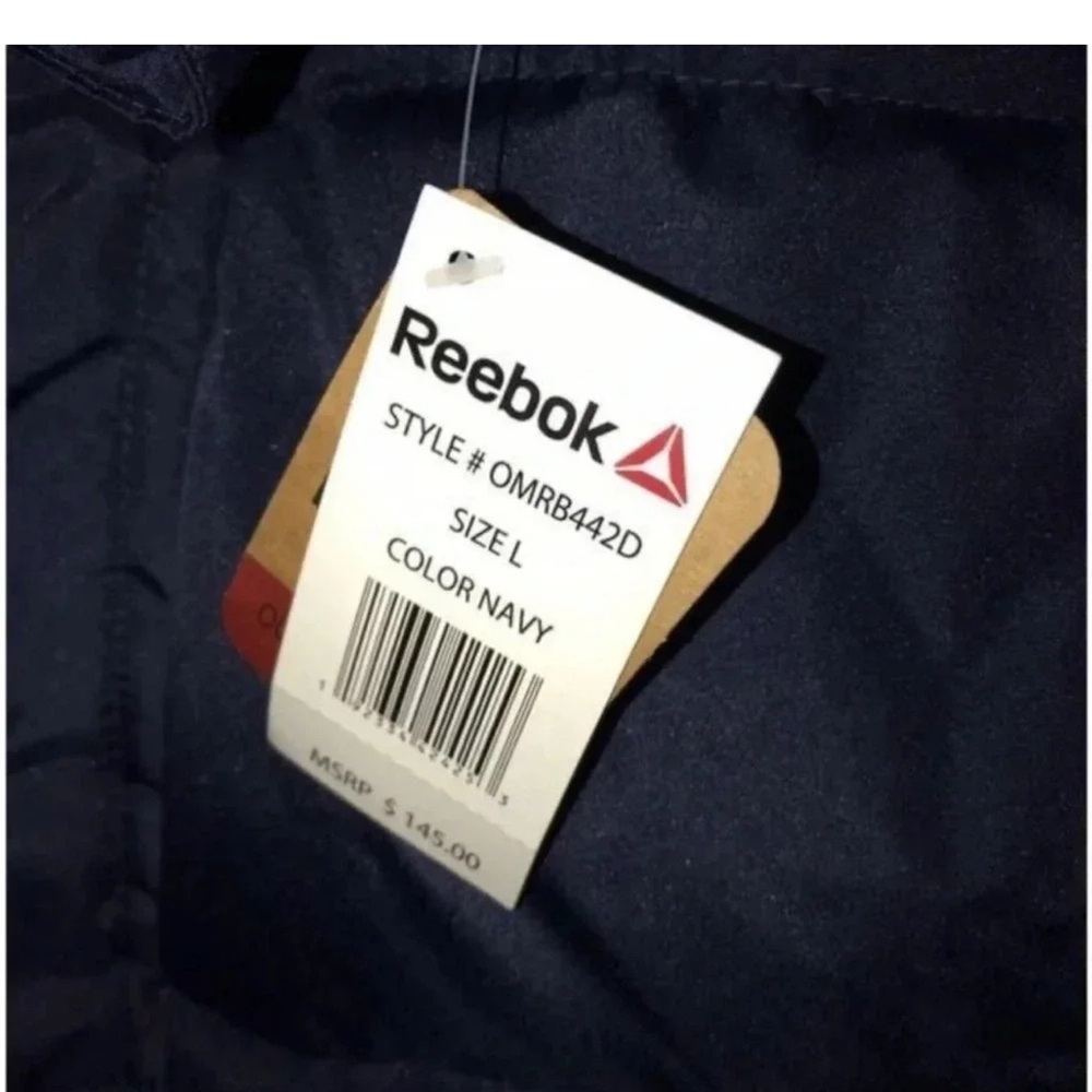 NWT Reebok Men’s Heavyweight Insulated Puffer Hoodless Coat Size Large - Picture 4 of 10